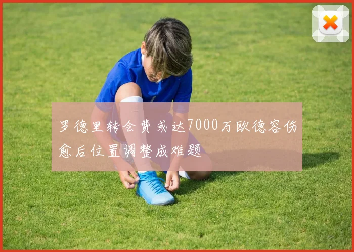 罗德里转会费或达7000万欧德容伤愈后位置调整成难题